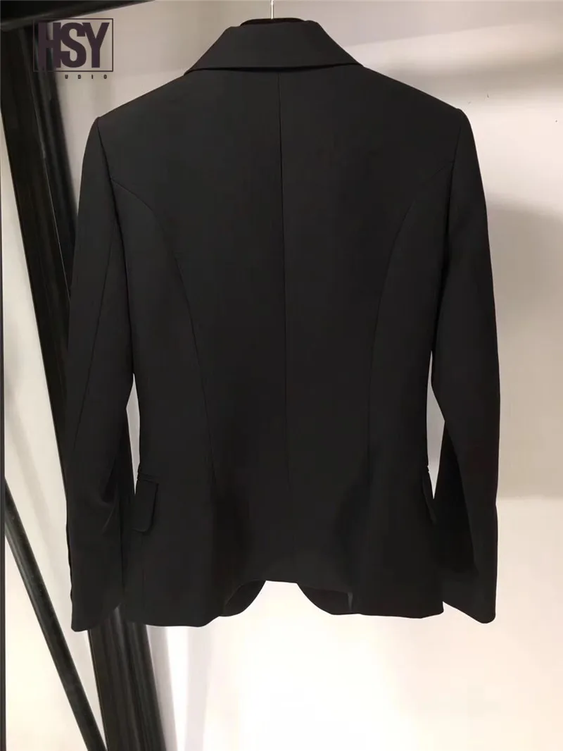 【HSY studo】 2019 осенний Новый Модный женский костюм с длинными рукавами лацканами