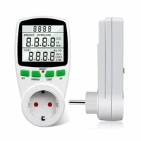digital wattmeter lcd energy meter electricity power meter socket electric tester fr us uk au br measuring outlet power analyzer