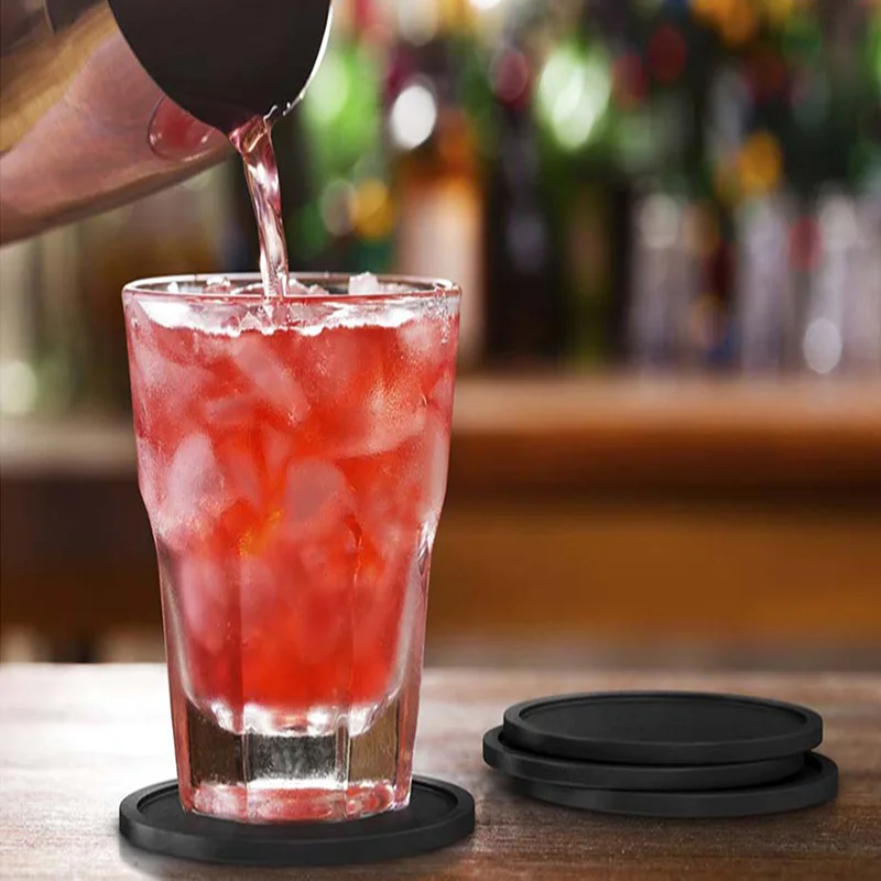 Силиконовая чашка коврик для чая кофе горки многоцветные салфетки напитков