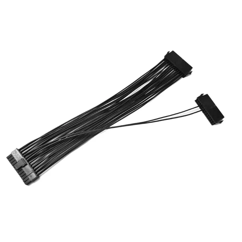 

Обновленный 24-контактный 20 + 4-контактный двойной блок питания ATX адаптер Кабельный разъем для майнинга 30 см пусковая линия компьютерные ком...