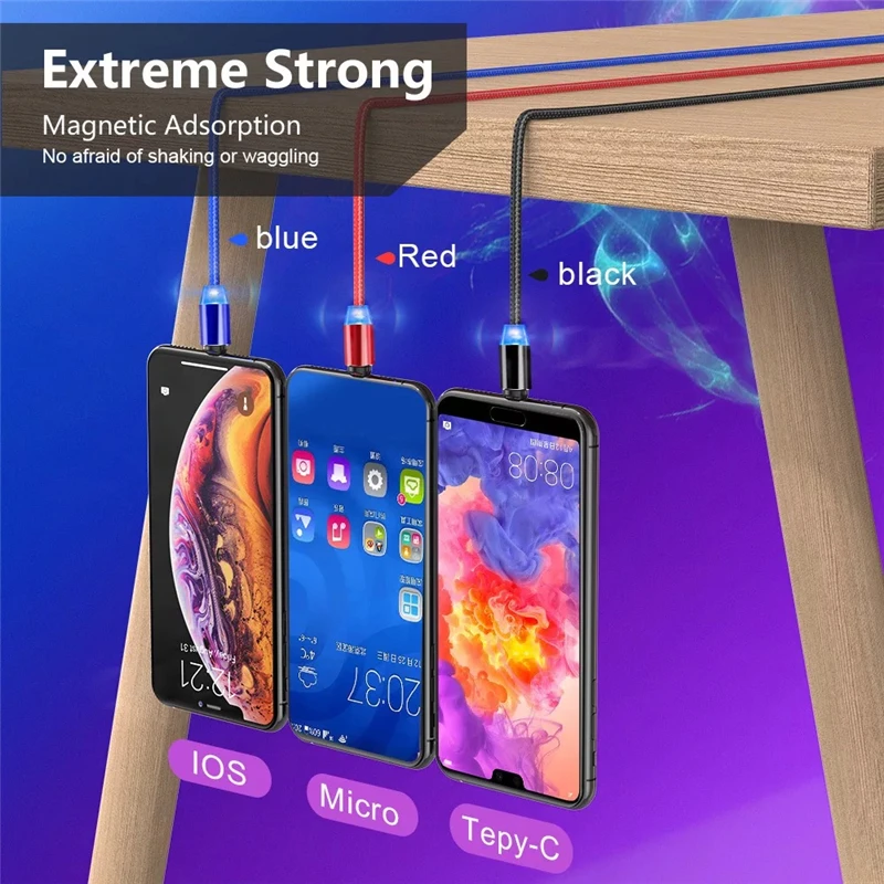 Фото Магнитный USB кабель 1 м 2 Micro Type C провод для быстрой зарядки iPhone 12 11 Pro Max XS 6 7 8 Xiaomi Redmi Магнитный USB кабель 1 м 2 Micro Type C провод для быстрой зарядки iPhone 12 11 Pro Max XS 6 7 8 Xiaomi Redmi