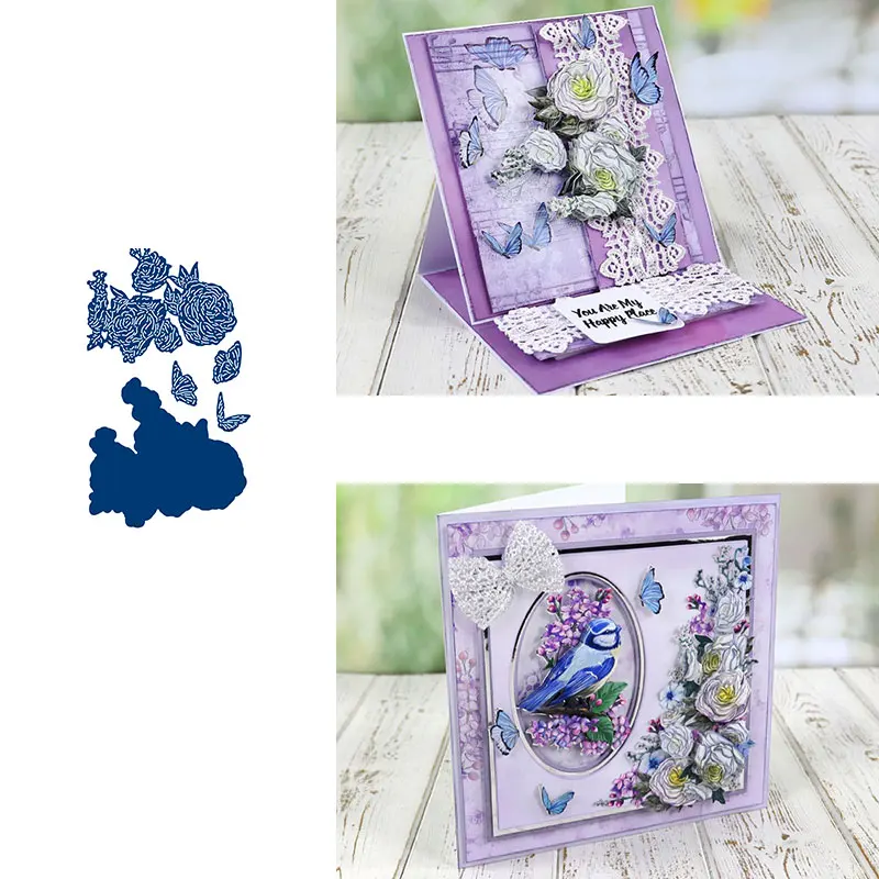 

Butterfly Bird Flower New Metal Cutting Dies for DIY Scrapbooking Crafts Dies Cut Stencils Maker Photo Album Template Handmade
