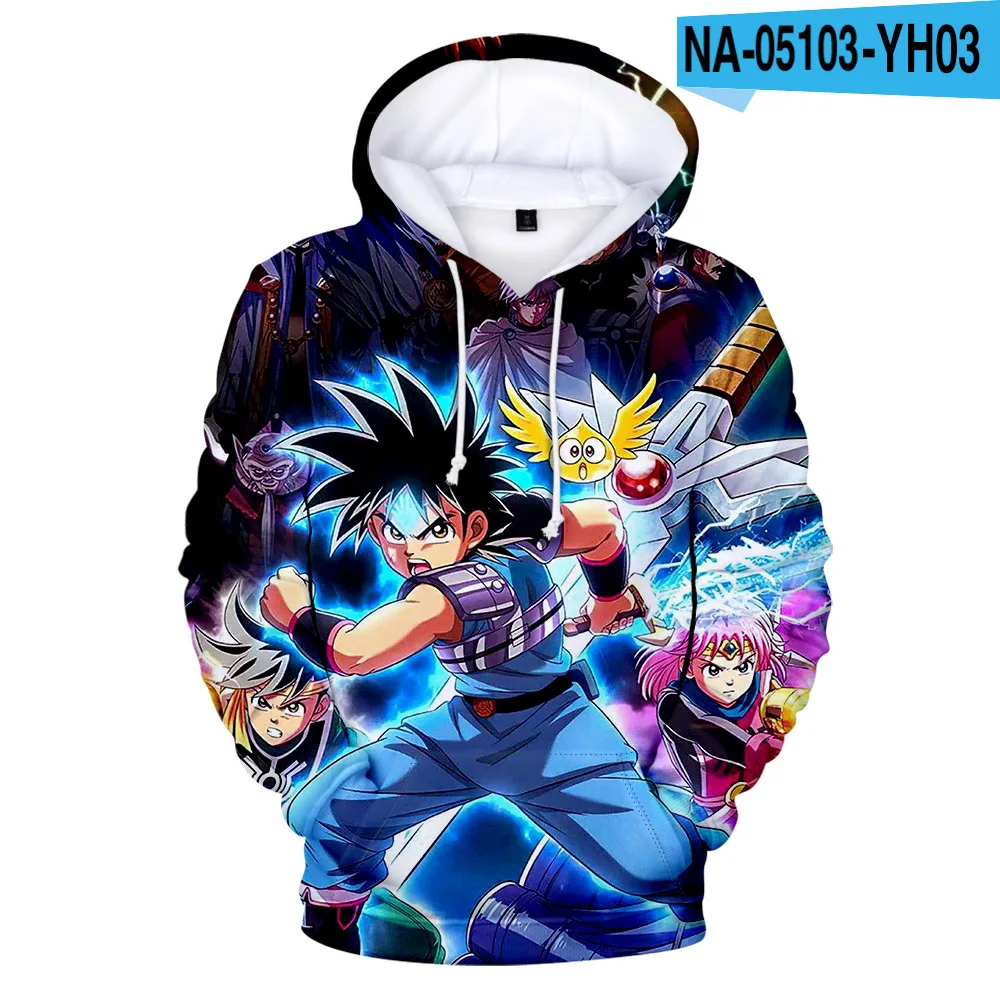 

3-14 Years Kids Hoodie Doragon Kuesuto Hoodie Anime Sweatshirt Boy Girl Kids Sweatshirt Harajuku Children Clothes Anime