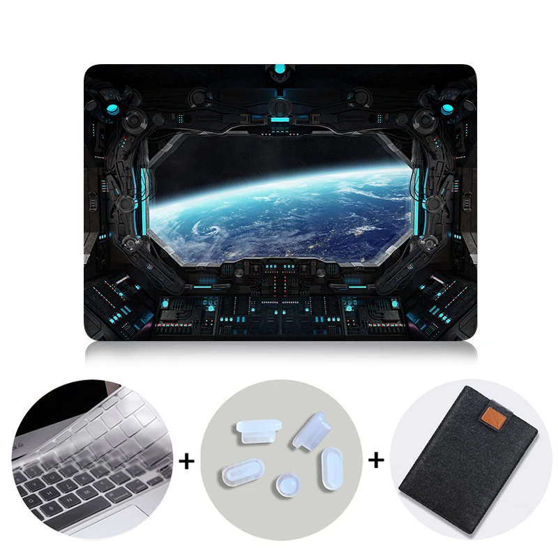 Чехол MTT для Macbook Air Pro retina 11, 12, 13, 15 дюймов, чехол с сенсорной панелью, космическая капсула, 13,3, 15,4 дюймов, чехол для ноутбука A1706, A1466 - Цвет: MB02