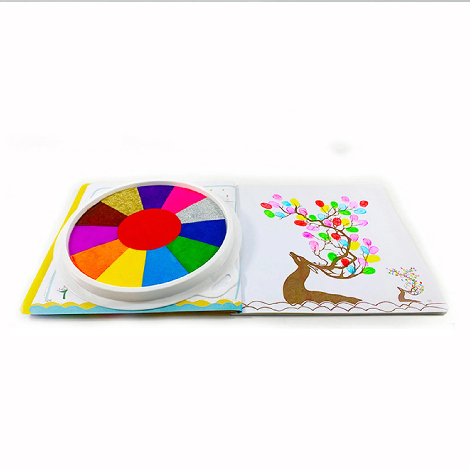 

Funny Finger Painting Kit Finger Drawing Toys Educational Tool Kit Mud Painting Kids Early Learning Toy Picture Album Painting