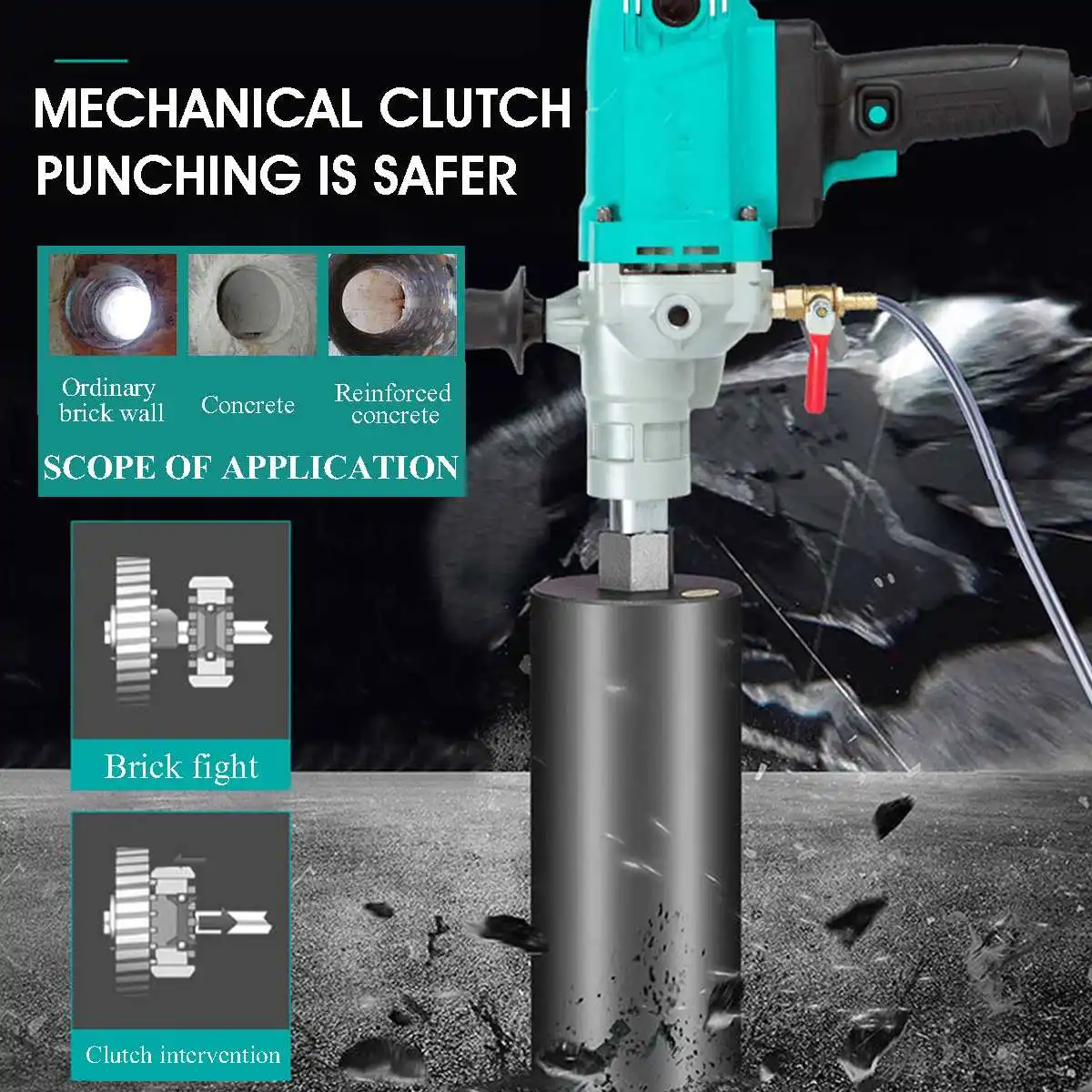 Алмазный сердечник Wolike 220 В 2000 Вт 160 мм сверлильный станок с насадками для