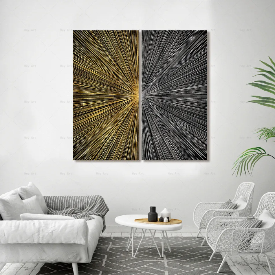 Абстрактные плакаты с черными на белых 2 панелями постеры геометрическими