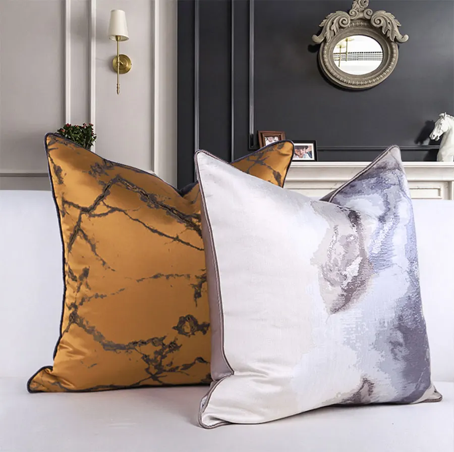 Modern gemetric decorative throw pillow/almofadas case 30x50 40x60 45 50,brown gery green coffee cushion cover home decorating