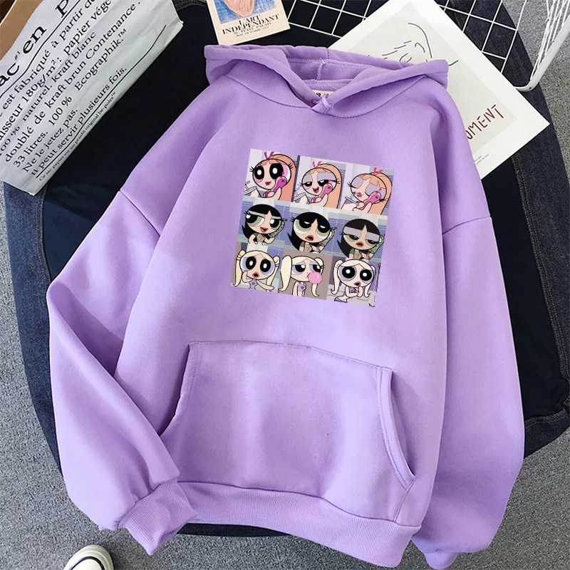2020 Мода Harajuku зимняя Толстовка для девочек женские свободные корейские Стиль на