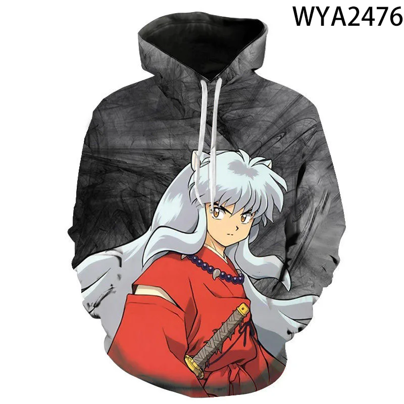 

The Anime Inuyasha The Newest Children Streetwear Hoodies For Men 3D Hoody Breathable Outdoor Classic Style Oversized Hoodie