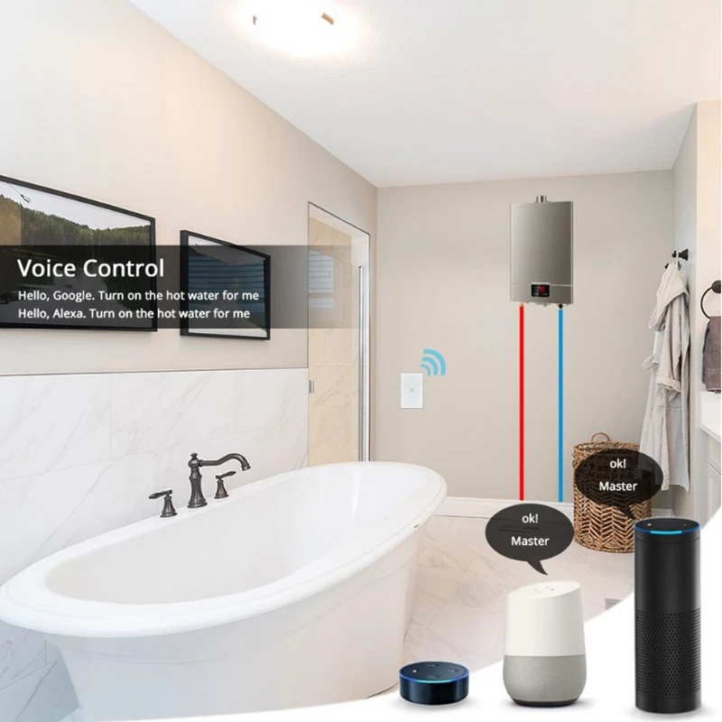 Wi-Fi котел умный переключатель водонагреватель Tuya Smart Life App дистанционного