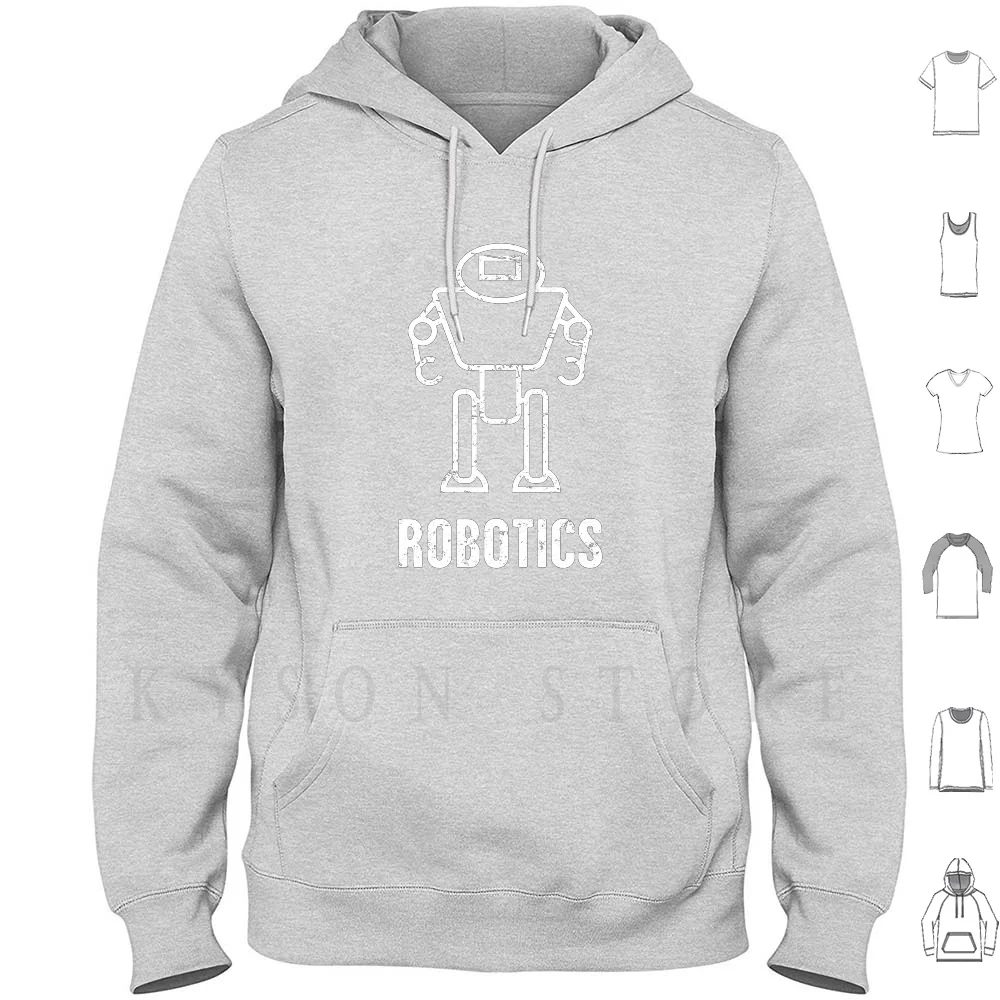 Состаренный робот | Робототехника худи с длинным рукавом робот-робот