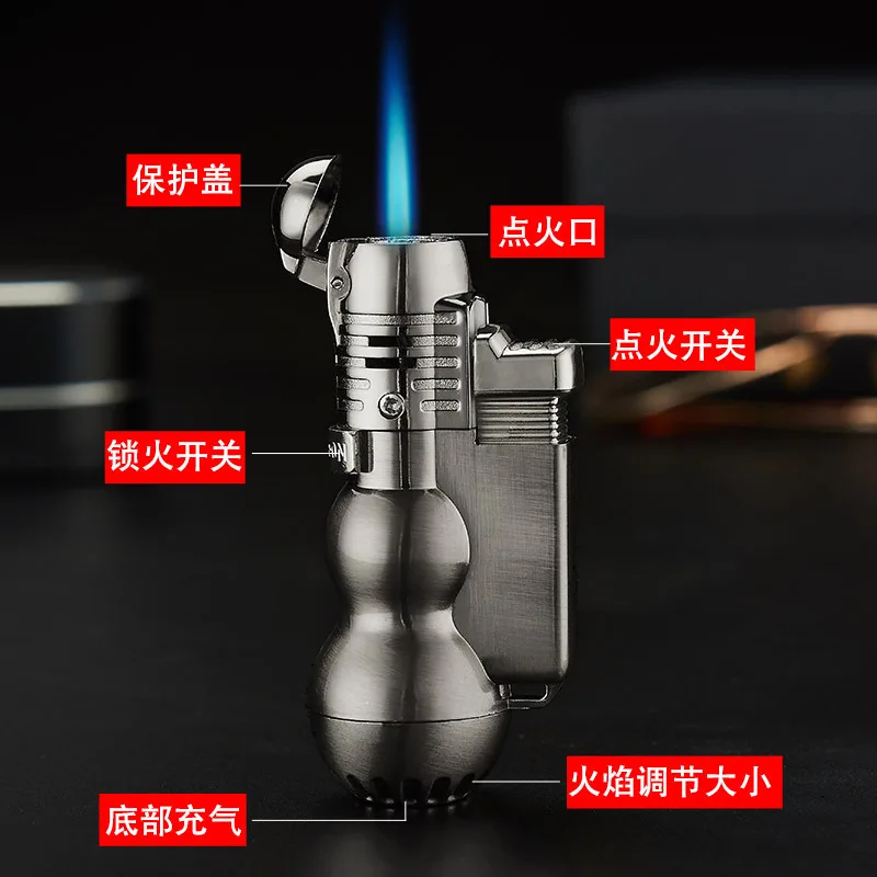 Hot Outdoor Compact Butane Jet Lighter Turbo Torch Fire Windproof Portable Spray Gun Metal 1300 C NO GAS | Дом и сад