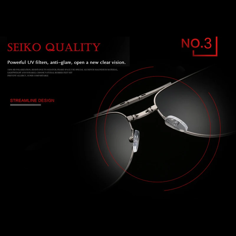 Солнцезащитные очки POLARSNOW Мужские поляризационные солнцезащитные аксессуары со