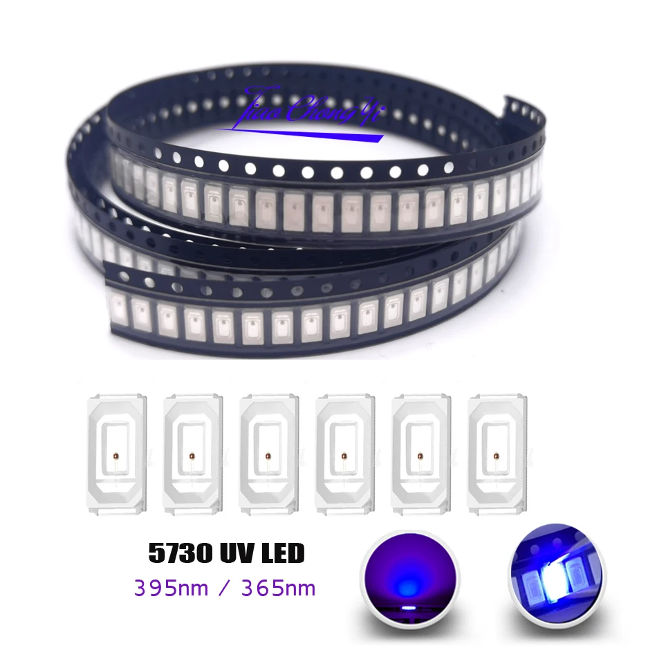 5630/5730 SMD УФ Фиолетовый светильник чип лампы ltraviolet 0 5 W 2 395nm 365nm светодиодный диодный