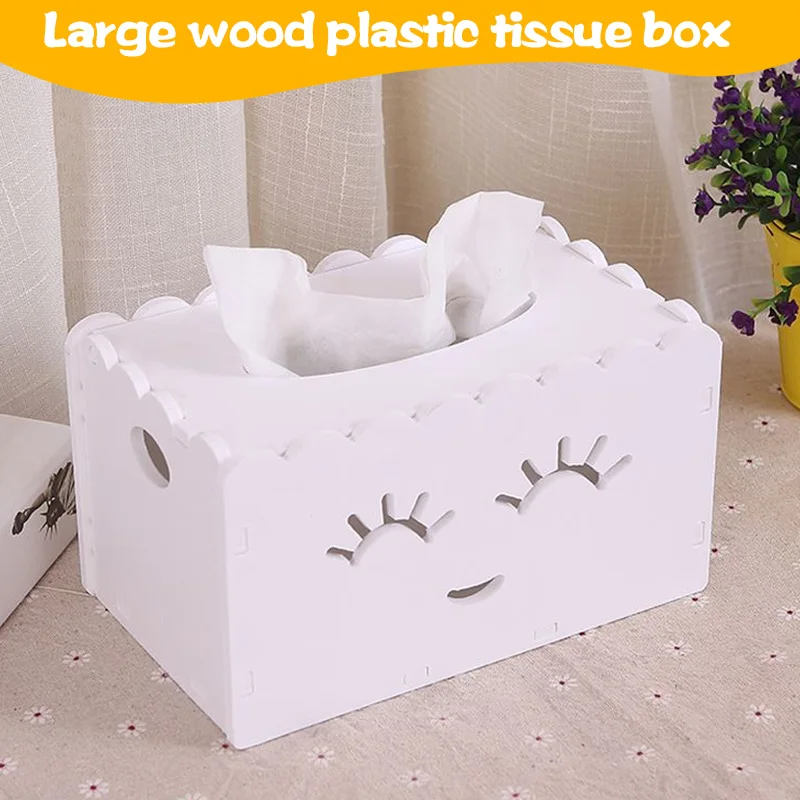 Бумажный держатель для полотенец коробка салфеток белая свадебных WPC креативная