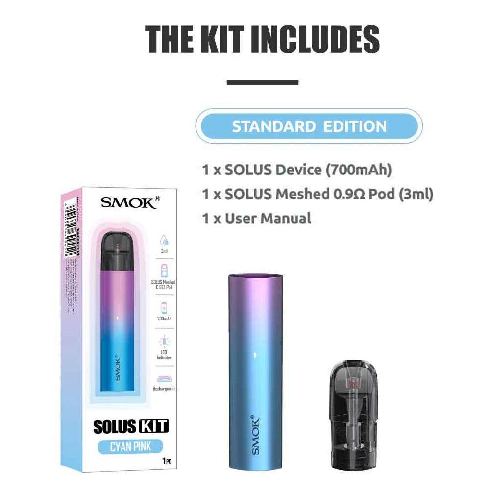 Новинка! Оригинальная система SMOK Solus Pods электронная сигарета вейп с