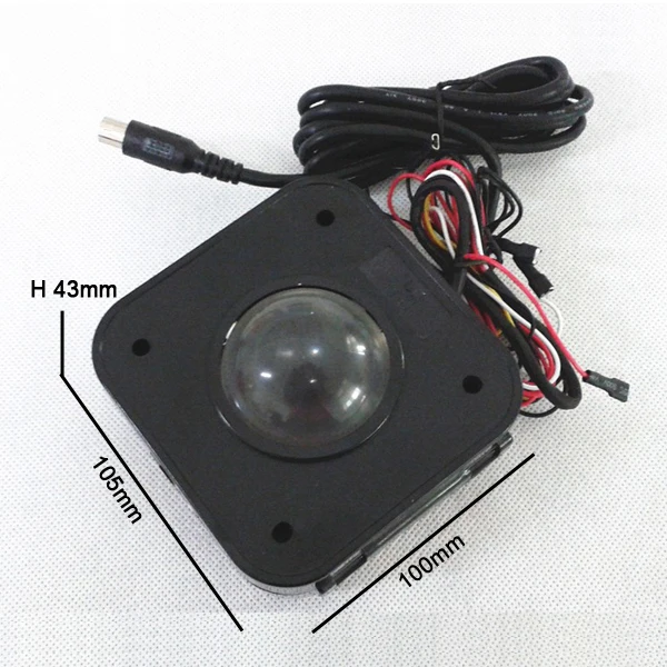 Аркада 4 5 см подсветкой светодиодный Trackball мышь PS/2 PCB разъем для Jamma mame игровых