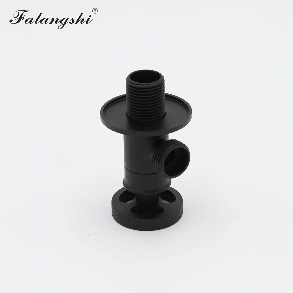 g12 triangle valve multi function matte black brass angle valve washing machine toilet stop valve bathroom accessories wb8508 free global shipping
