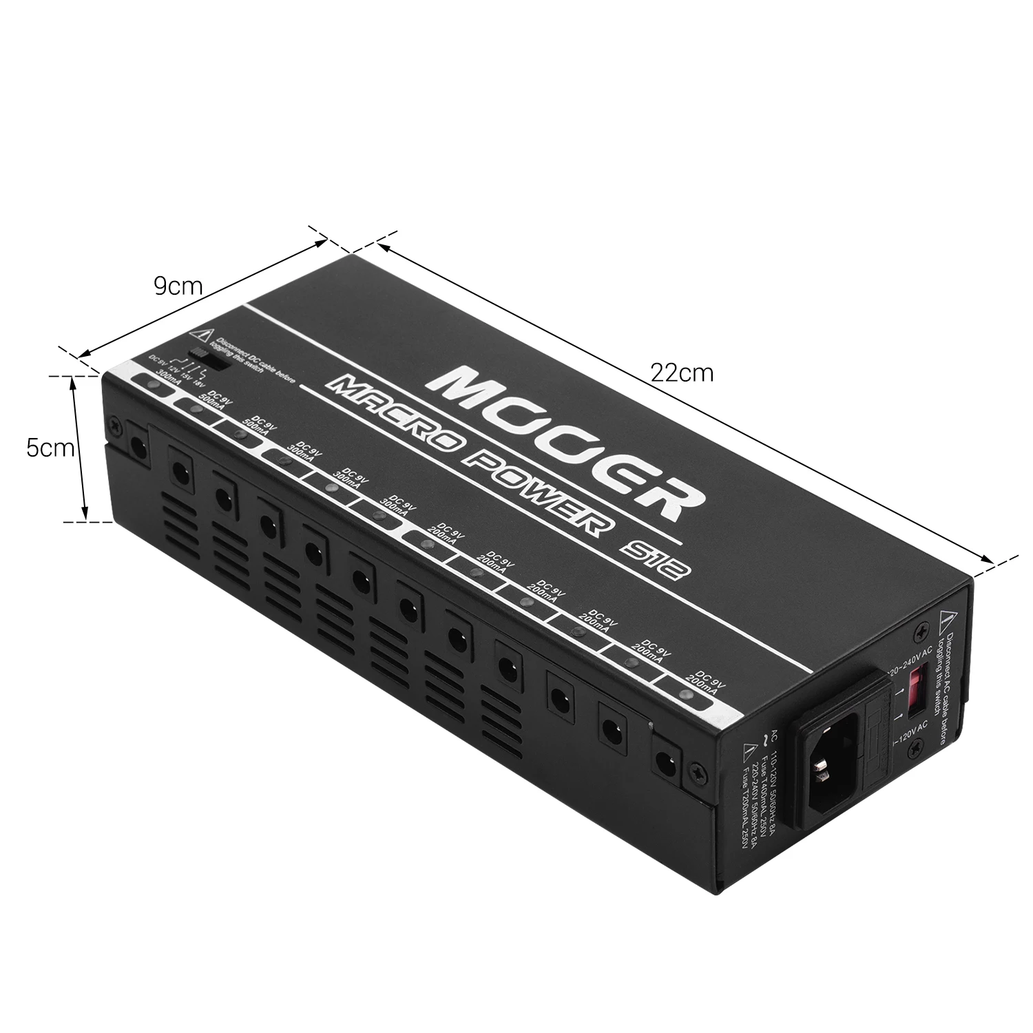 MOOER MACRO POWER S12 профессиональная электростанция с гитарным эффектом распределитель