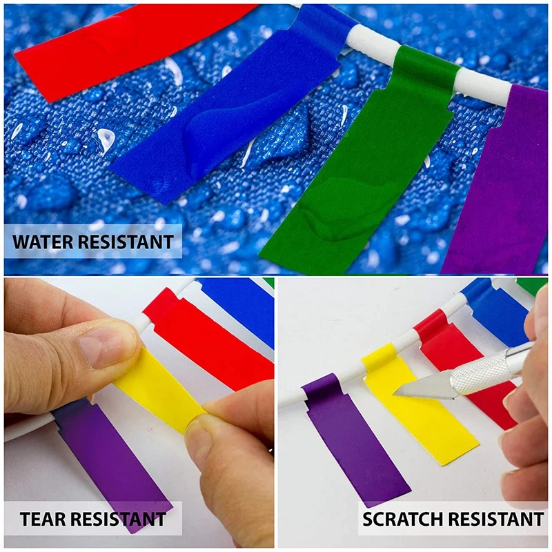 

600Pcs/20 Sheets Cable Labels Tags Cable Markers Self Adhesive Cable Labels Waterproof Tear Resistant Wire Labels