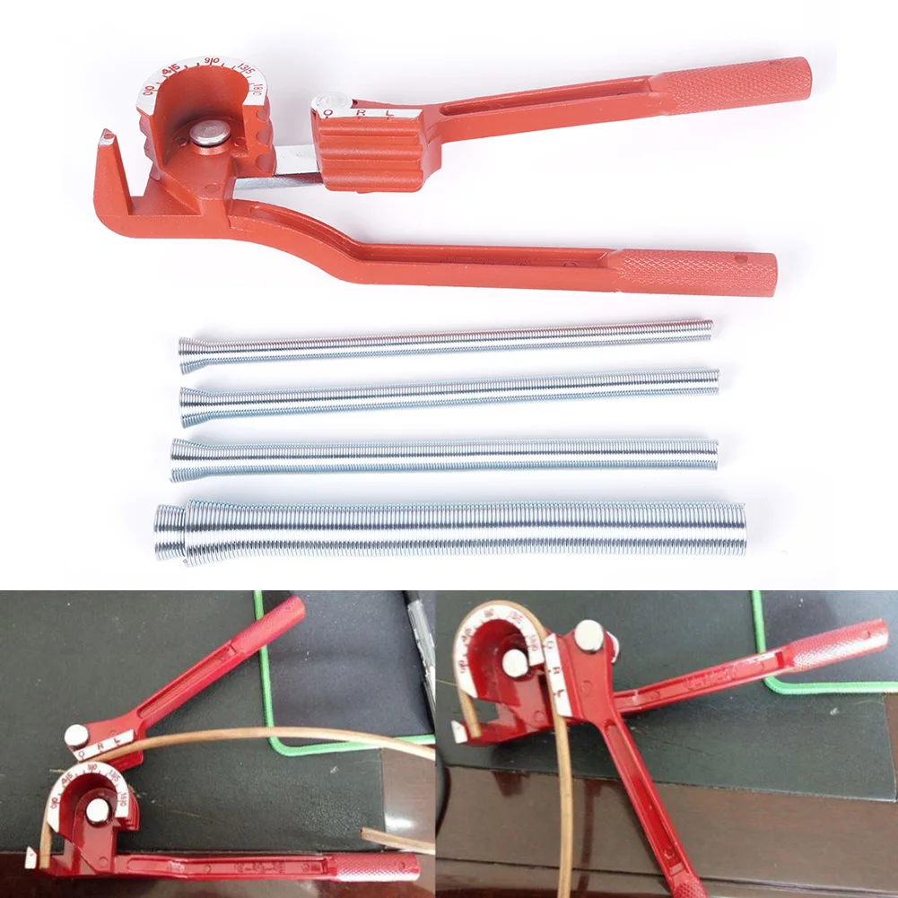 

Pro Manual Copper Pipe Bender + 1/4 5/16 3/8 1/2 5/8 Bending Tube Pipes Set