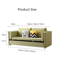 Двухъярусный диван кровать, неплохой вариант для семей, живущих в небольших квартирах #1
