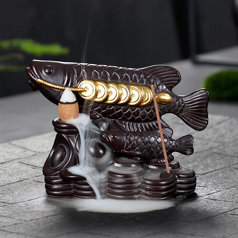 Горелка для благовоний Arowana Ingots керамическая конусная кадильница двойная печь