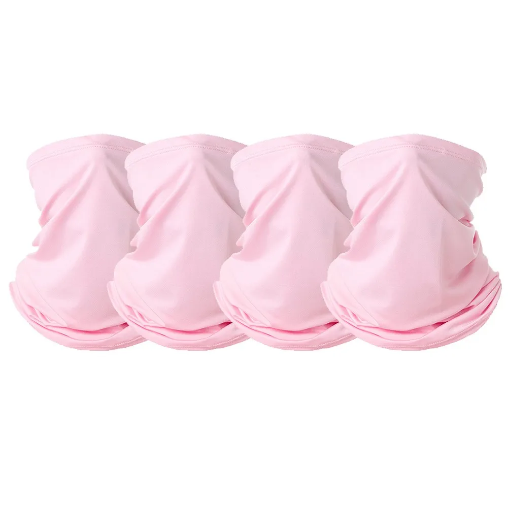 

4pcs Multi-Use Tube Scarf Bandana Headscarf Head Face Neck Gaiter Head Wear As Scarf Wristband Wristband For Climbing Cycling