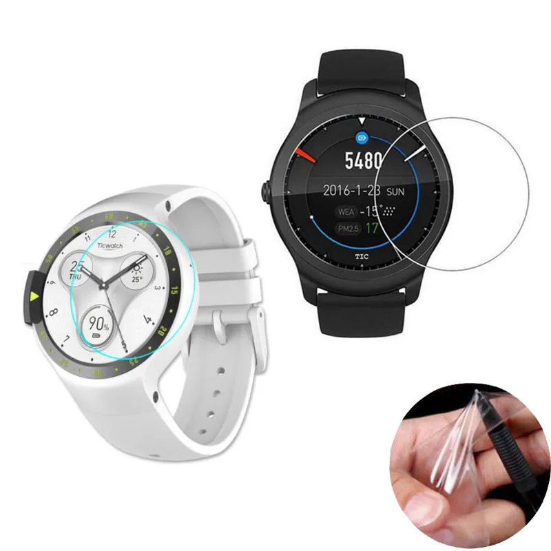 

Защитная пленка для Ticwatch 2/S/E, полная защитная крышка для экрана (не стекло), 3 шт.