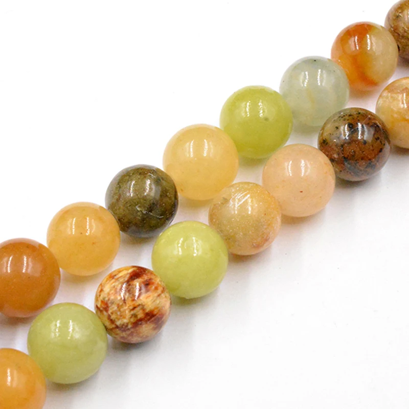 

Естественные каменные Цветочные бусины из нефрита Круглые бусины 15''Strand 4/6/8/10 мм для самостоятельного изготовления ювелирных изделий для бр...