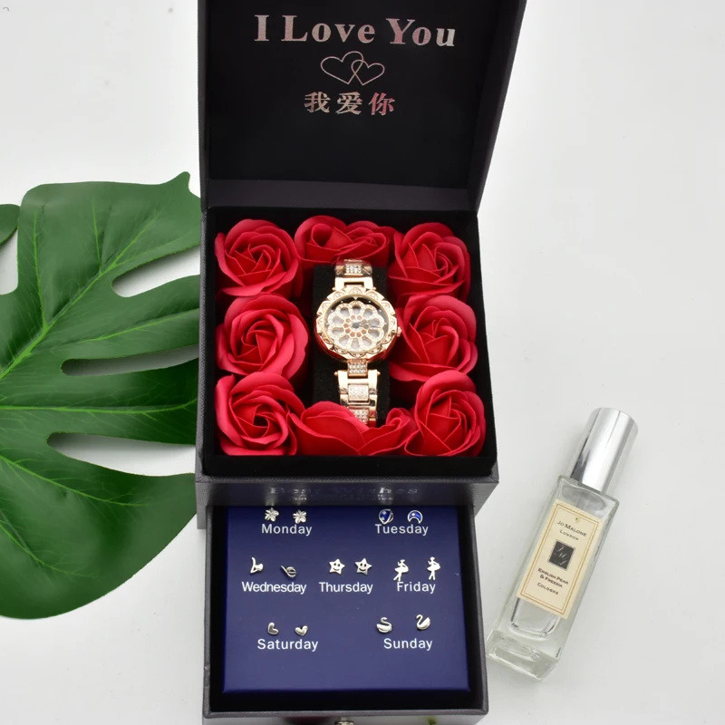 Хит женские часы с вращением на 360 градусов роскошные бриллиантами и звездным