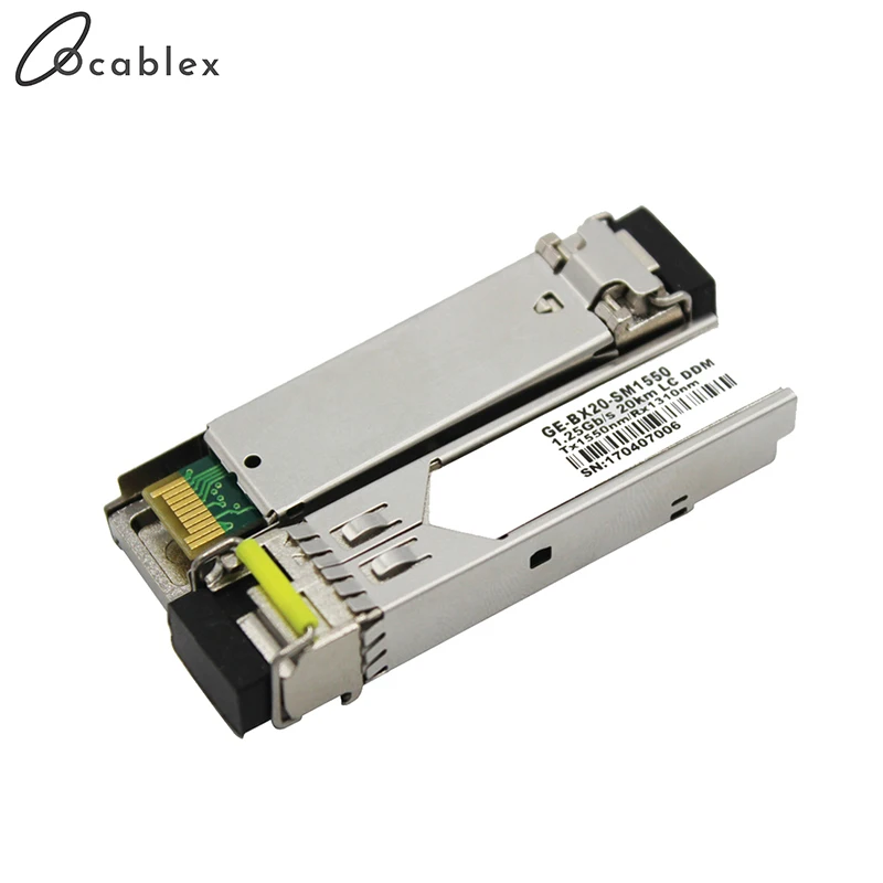 1 25 ГБ/сек. гигабитный 20 км SFP модуль мини BIDI волоконно оптический