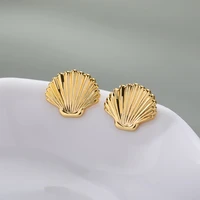 icftzwe unique design shell earrings for women girls fashion jewelry charm female stud earrings jewelry cute birthday gift