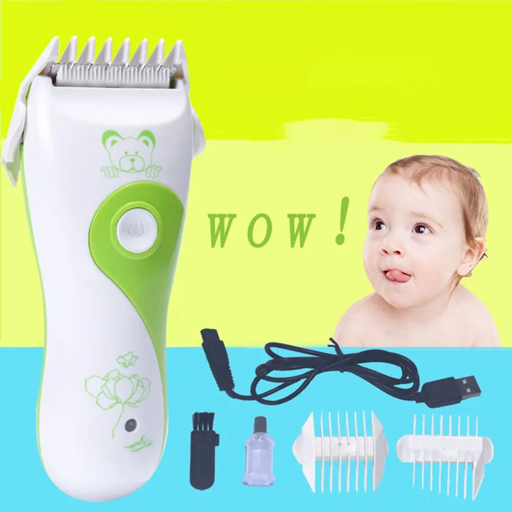 

Baby Electric Hair Clipper USB Rechargeable Children Silent Electric Scissors Portable Professional Hair Clipper