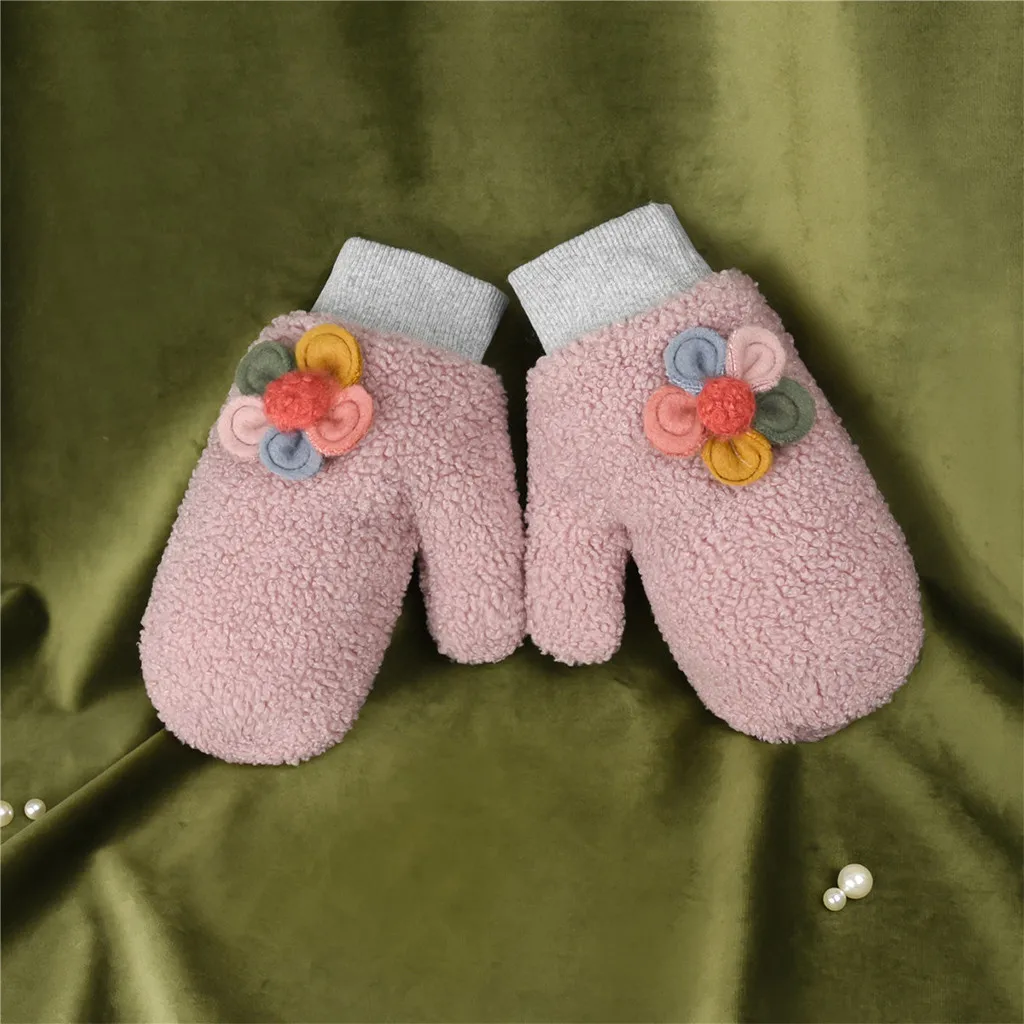 Женские зимние перчатки теплые подкладочные Уютные плюшевые толстые эластичные