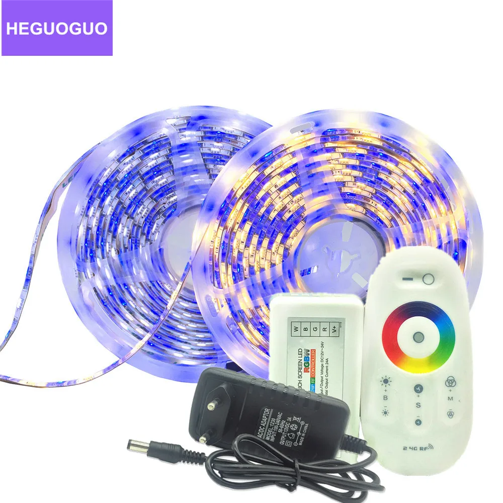 12 В RGB СВЕТОДИОДНАЯ лента SMD 5050 RGBW RGBWW Гибкая цветная светодиодная 60 светодиодов/м