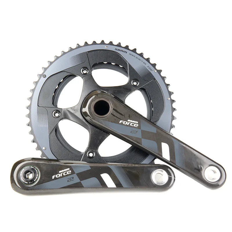 

Шатуны SRAM FORCE 22, 2x1, 1 скорость, углеродные, GXP, 50x34T, 53x39t, 170 мм, 172,5 мм