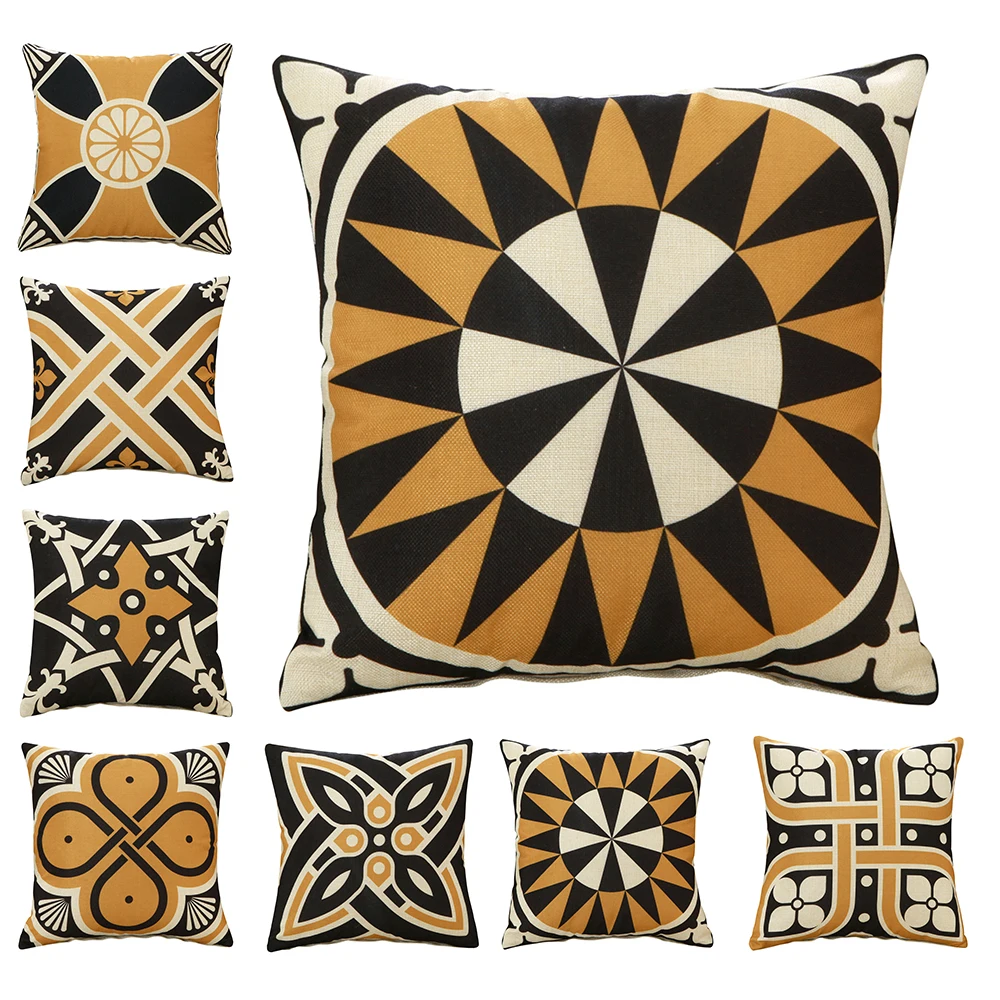 

Наволочки CURCYA с абстрактным геометрическим рисунком, подушка для офисного стула чехлы для диванов для гостиной, домашние декоративные Чехл...