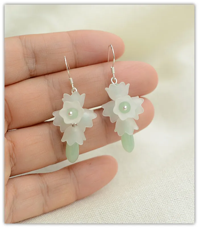 Серьги-гвоздики в стиле ретро из серебра 925 пробы | Украшения и аксессуары