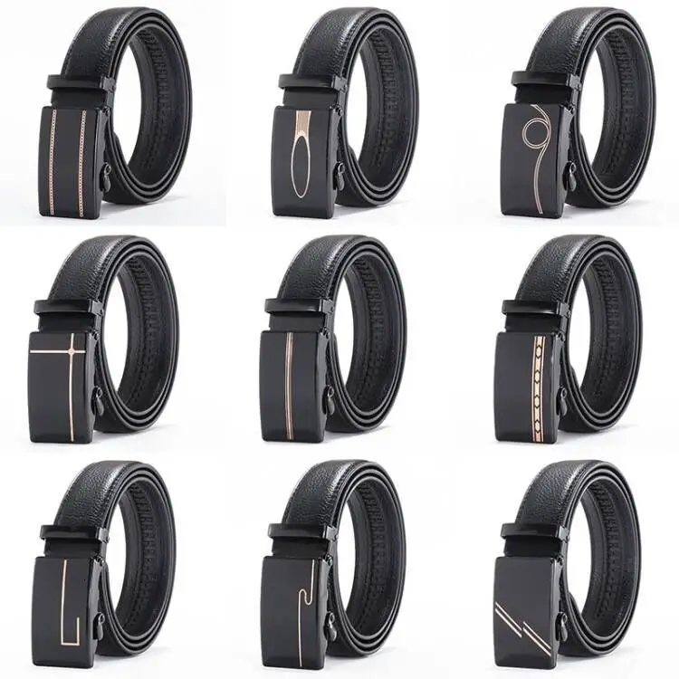 Peikong Brand Designer Mens Belts Luxury Men Genuine Leather Waist Fashion Corset Elastic Belt For High Quality Automatic Buckle