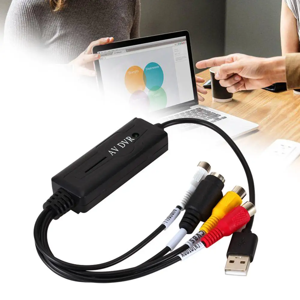 

New Portable USB 2.0 Easy cap Audio Record Video Capture Card Adapter VHS To DVD Converter Video Capture for TV Video DVR