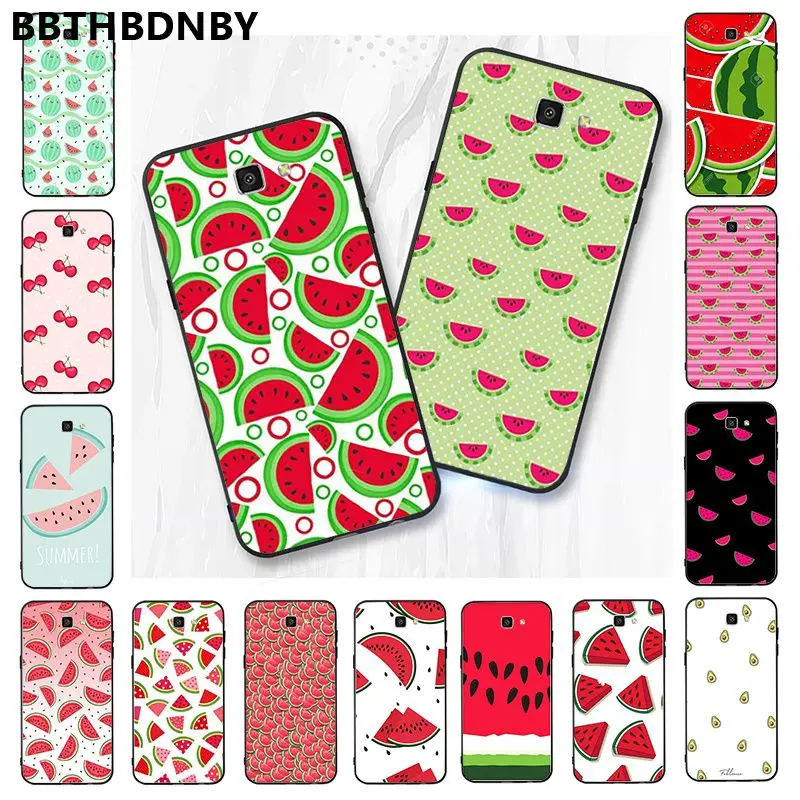 Чехол для телефона в виде арбуза Черная мягкая крышка чехол samsung обратите