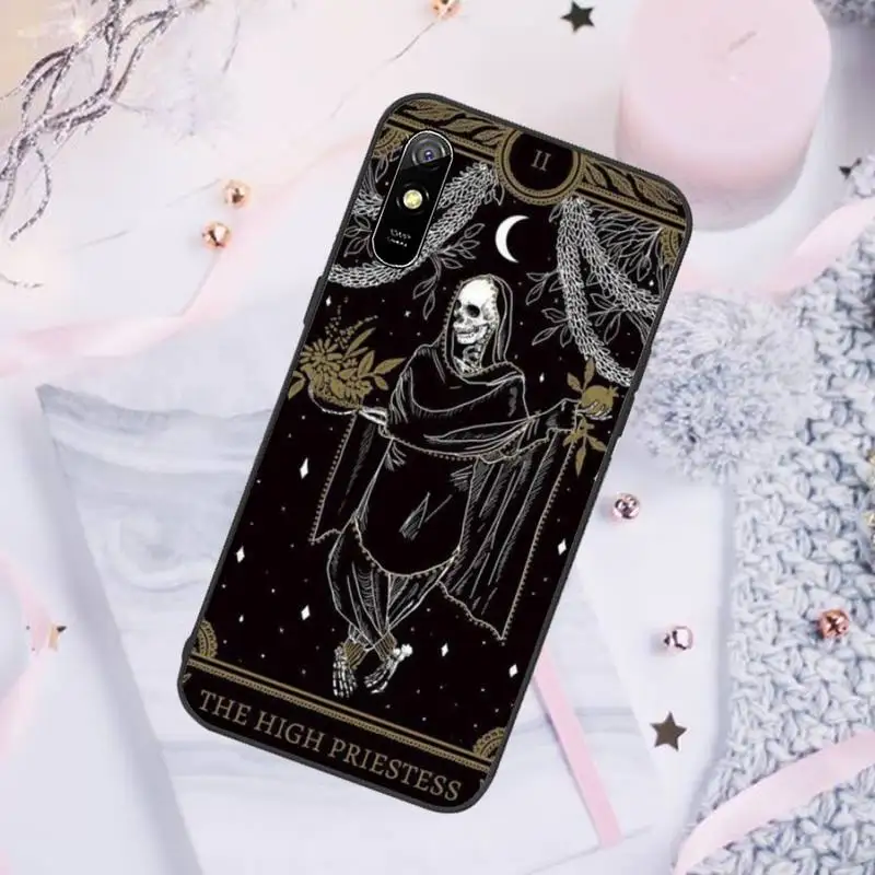 

Tarot Constellation Skeleton Phone Case For Xiaomi Mi Redmi Note 7 8 9 pro 8T 9T 9S 9A 10 Lite pro