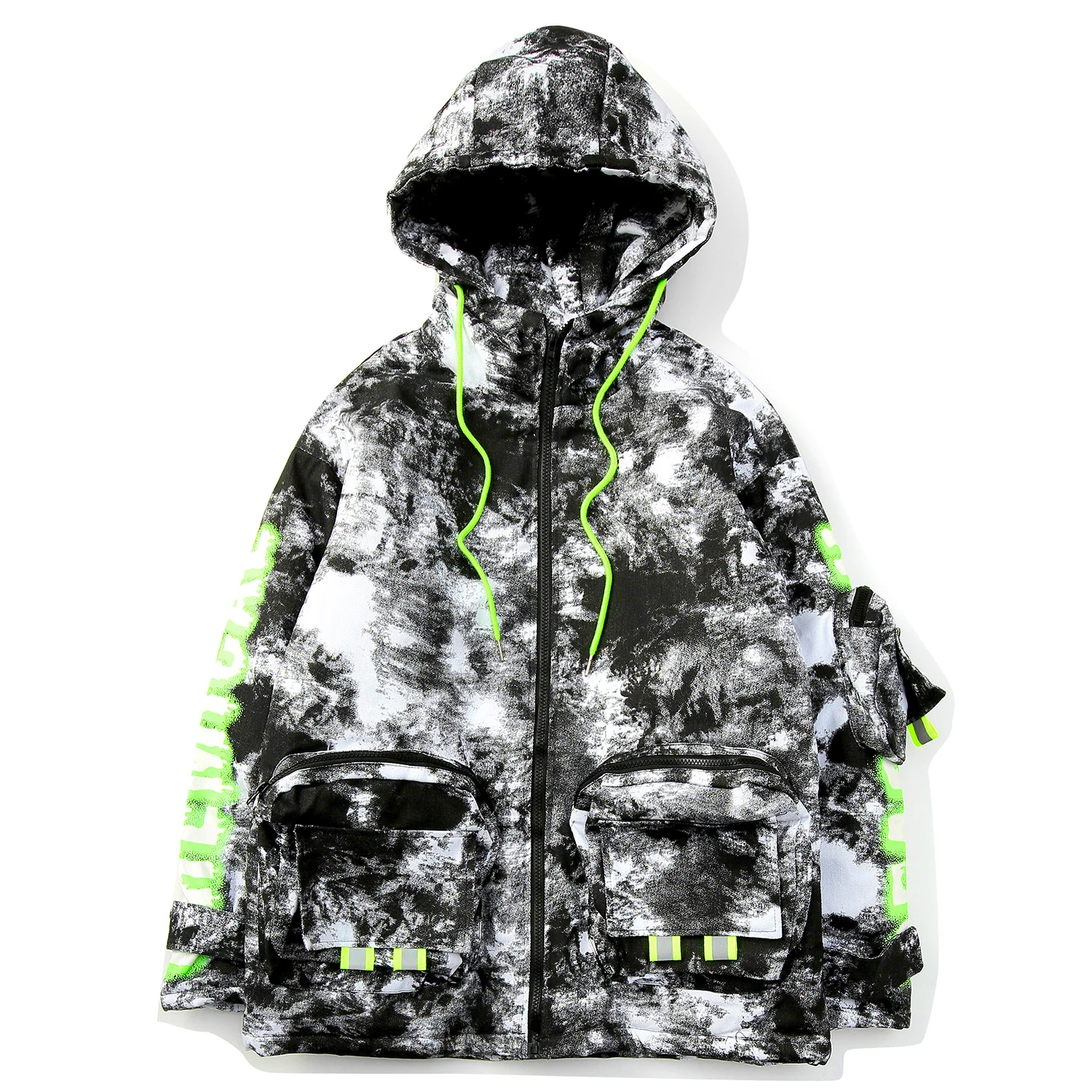 Aelfric Eden камуфляжные мужские парки с флуоресцентным принтом 2019 хип-хоп