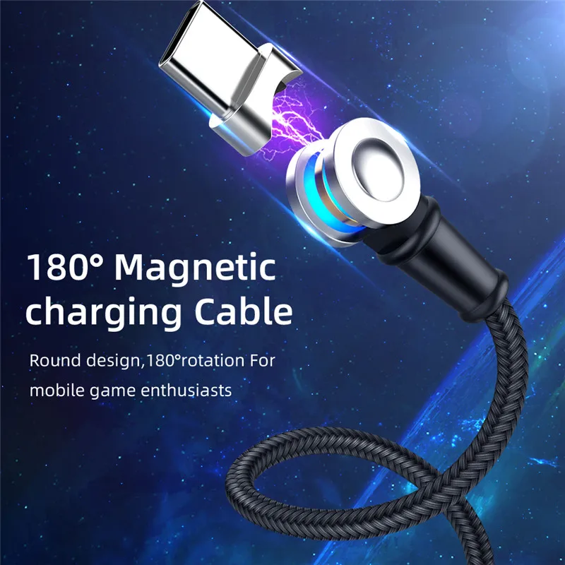 Фото Магнитный USB кабель 3 в 1 с возможностью поворота на 180 градусов и поддержкой Магнитный USB кабель 3 в 1 с возможностью поворота на 180 градусов и поддержкой