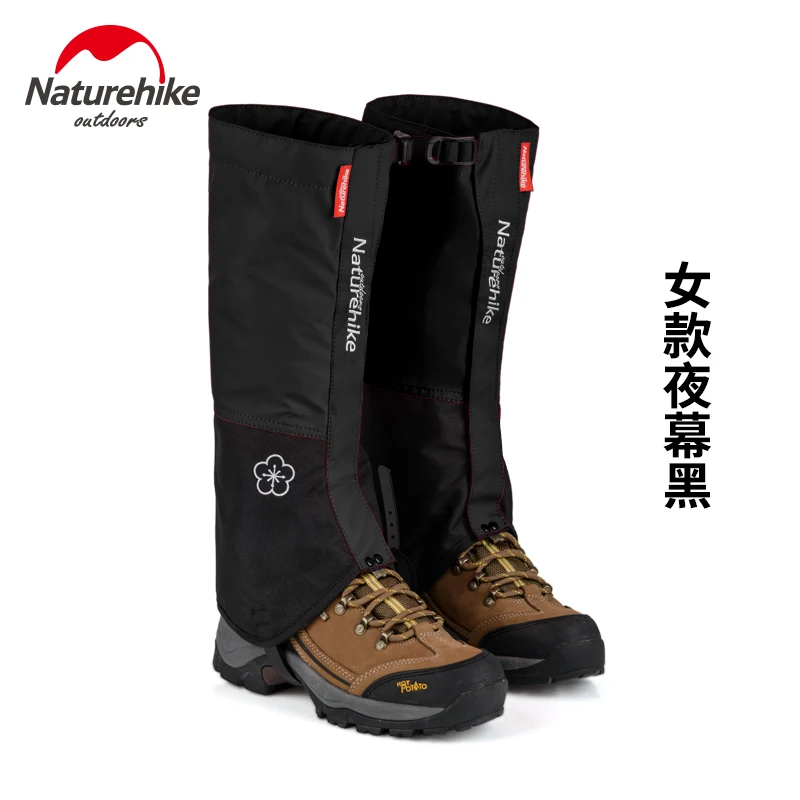 Naturehike походные гетры для походов, альпинизма, лыжного спорта, водонепроницаемые сапоги, гетры, теплые зимние гетры - Цвет: Women black