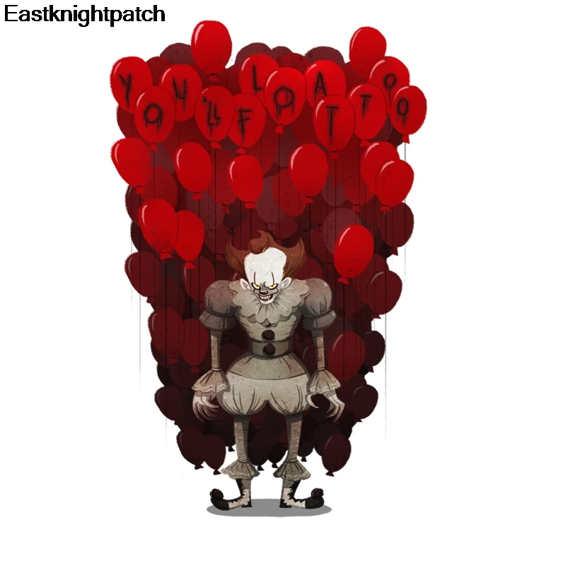 Стивен Кинг это фильм ужасов нашивка Железная на переводе для одежды тепло