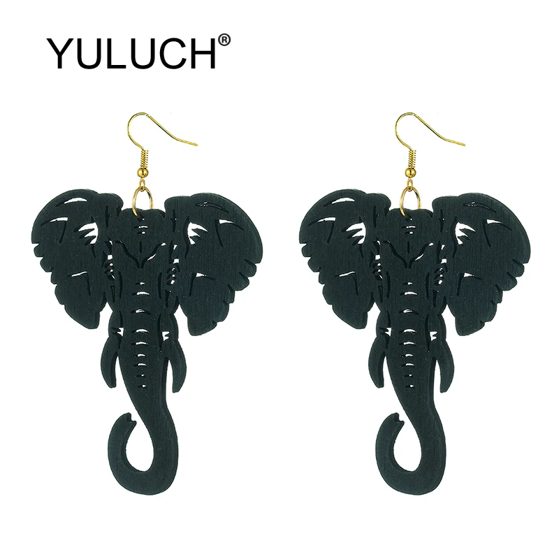 YULUCH 2019 этнические африканские индийские полые деревянные с рисунком слона
