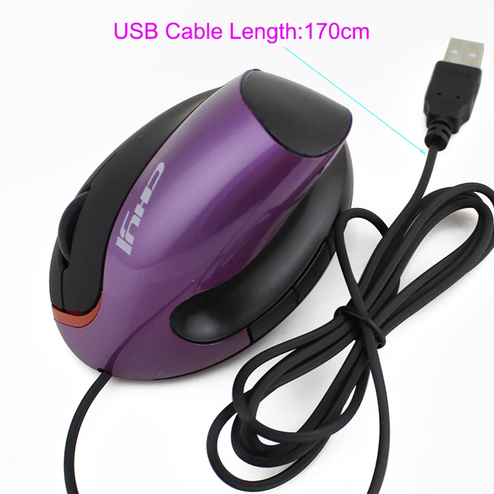 CHYI проводная мышь эргономичная 5D 1600 dpi оптический USB кабель вертикальная мышь с подставкой для запястья комплект коврика для мыши для геймера ПК ноутбук Настольный